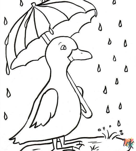 free printable Rainy Day coloring pages