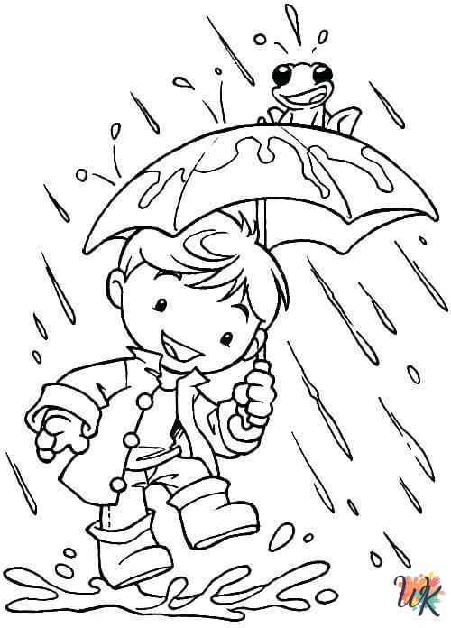 free printable coloring pages Rainy Day