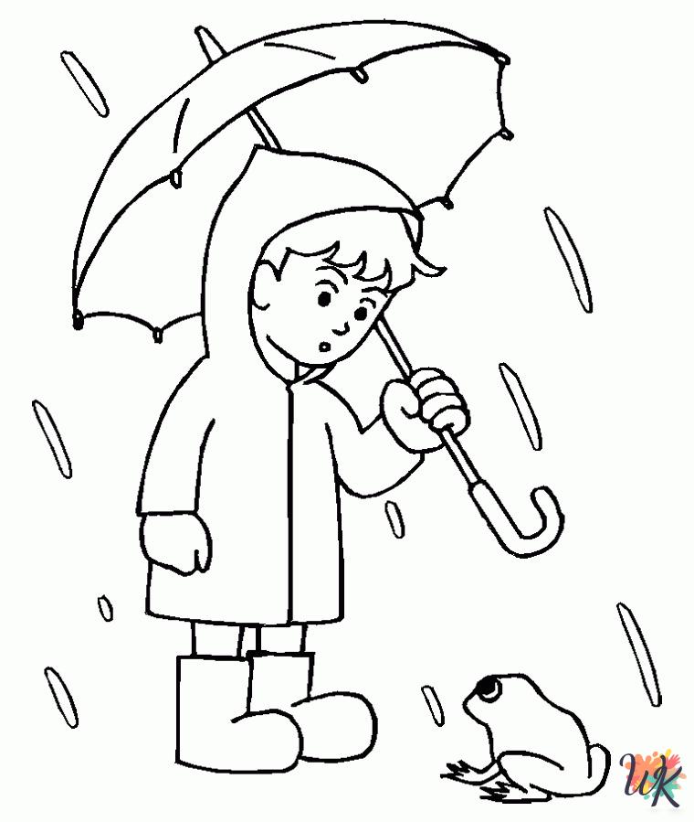 Rainy Day printable coloring pages