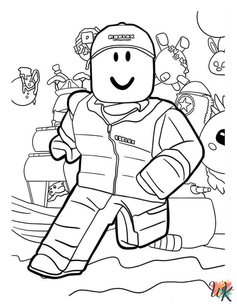 grinch cute Roblox coloring pages