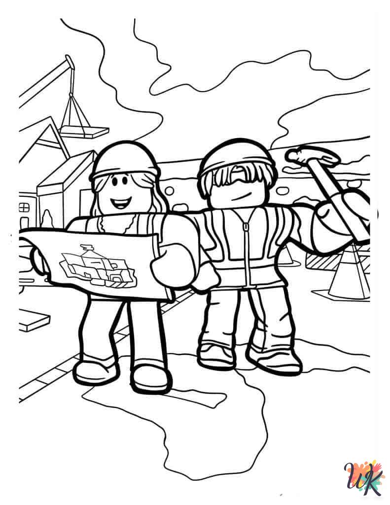 free Roblox tree coloring pages
