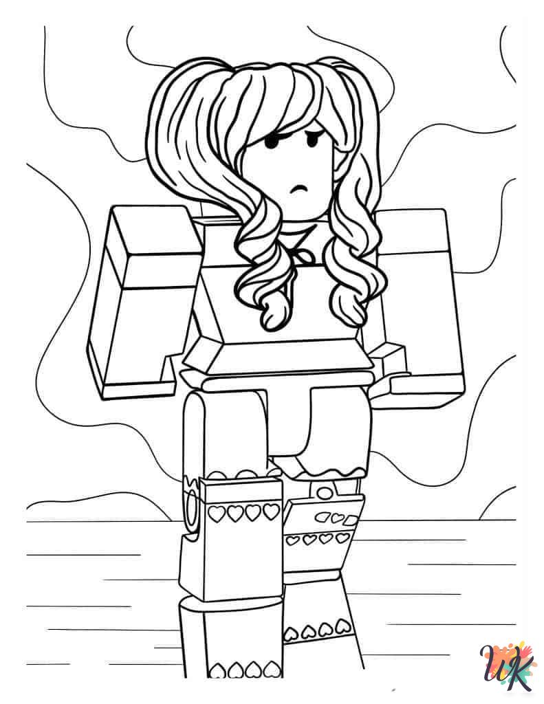 hard Roblox coloring pages