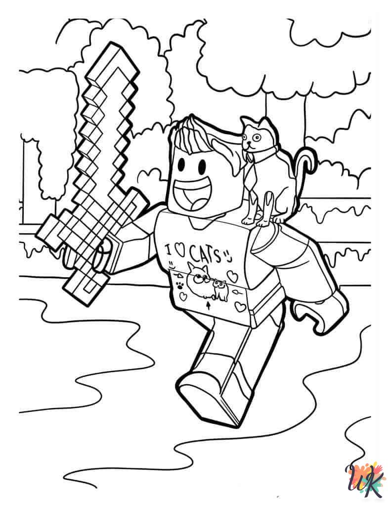 free printable Roblox coloring pages