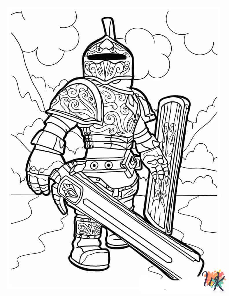 free adult Roblox coloring pages