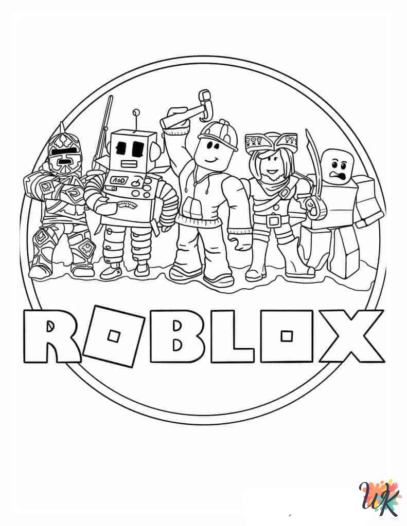 free Roblox tree coloring pages