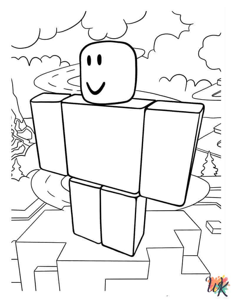 merry Roblox coloring pages