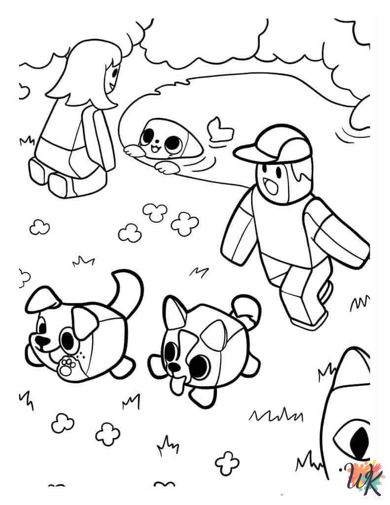 Roblox coloring pages for adults pdf