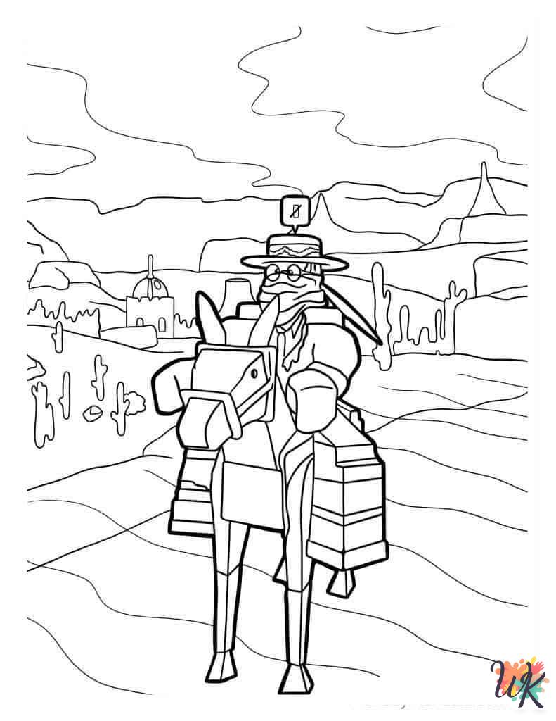 Roblox decorations coloring pages