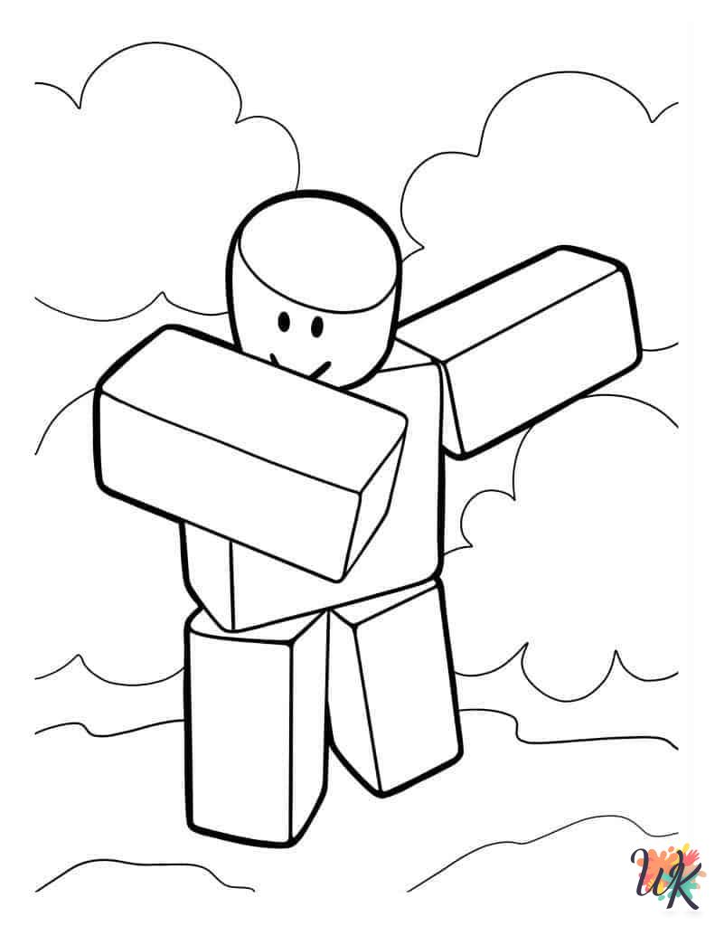 free Roblox coloring pages for adults