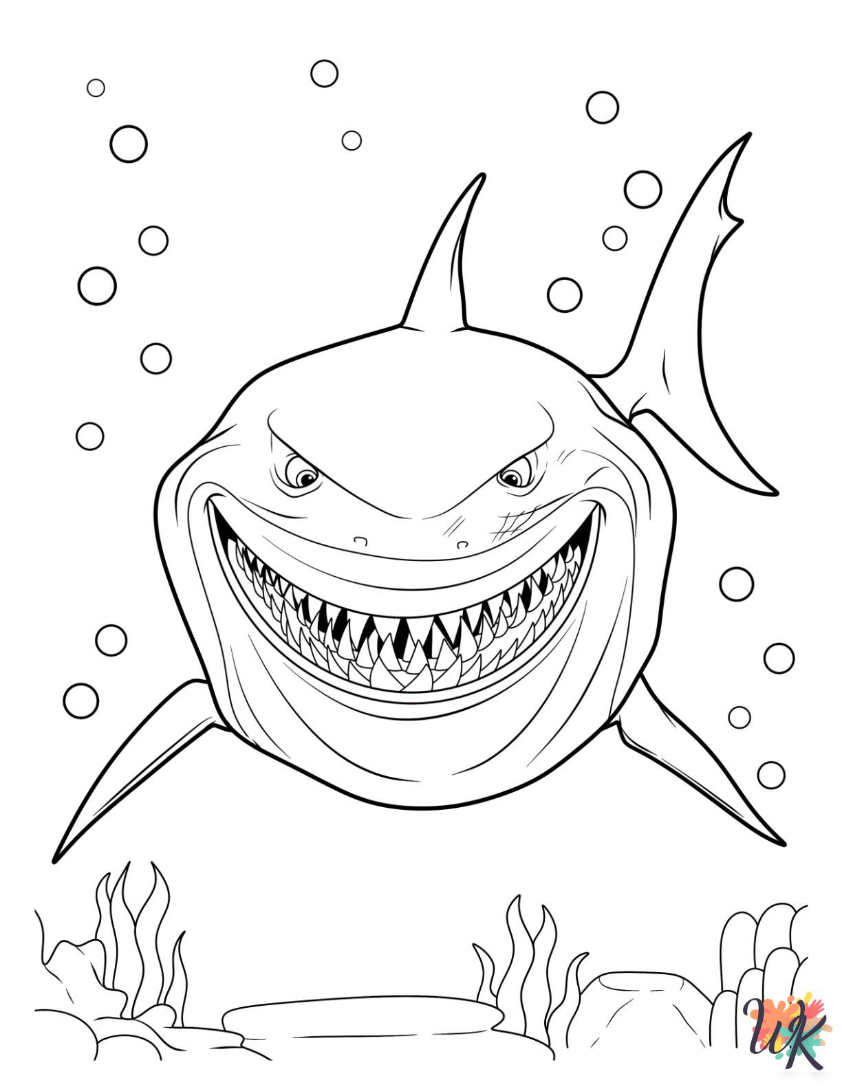 adult Shark coloring pages