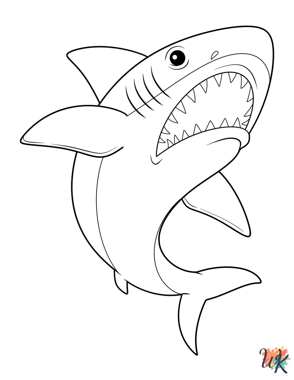 kids Shark coloring pages