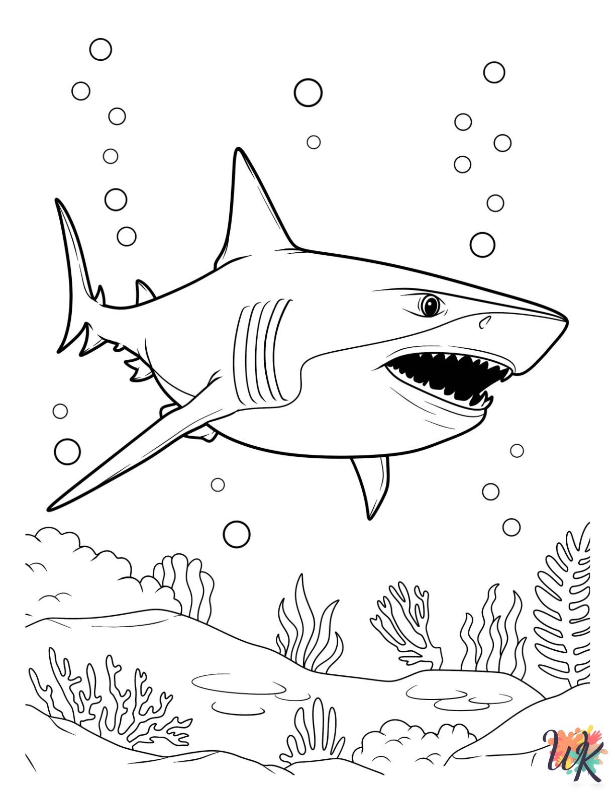 kids Shark coloring pages