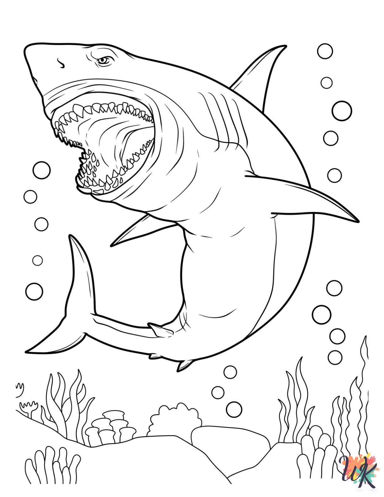 coloring Shark pages