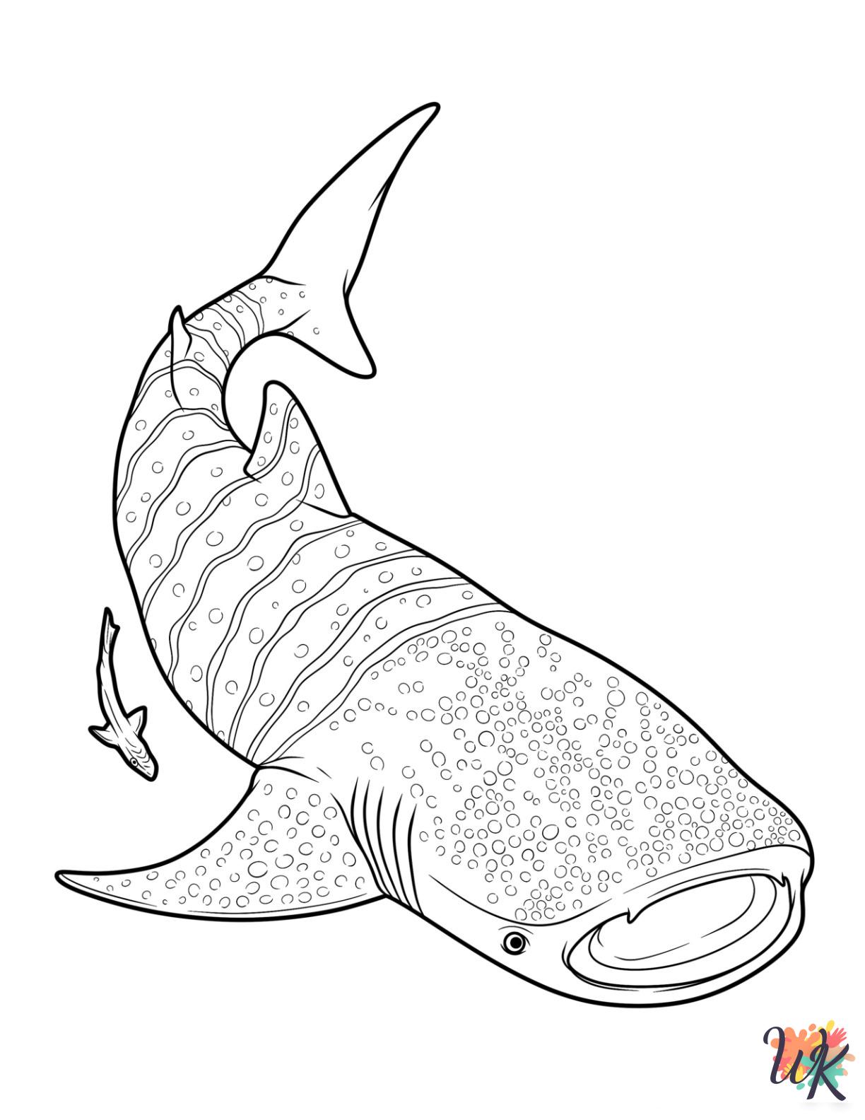 Shark coloring pages printable