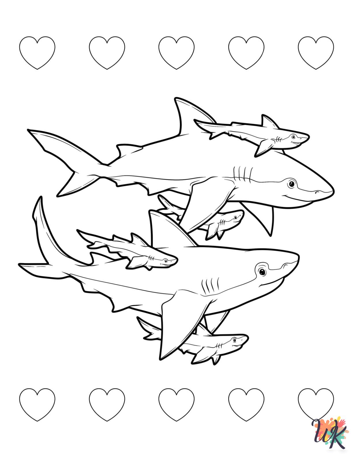 coloring pages for Shark