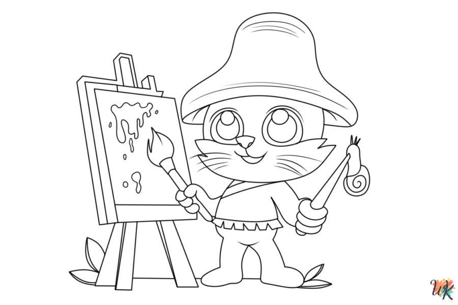 hard Smurf Cat coloring pages