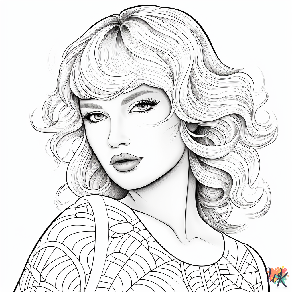 coloring Taylor Swift pages