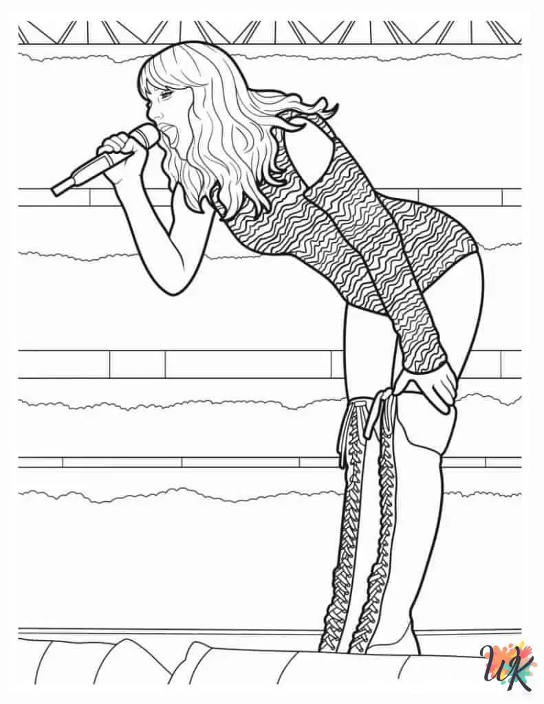 25 Taylor Swift Coloring Pages For Kids - ColoringPagesWK