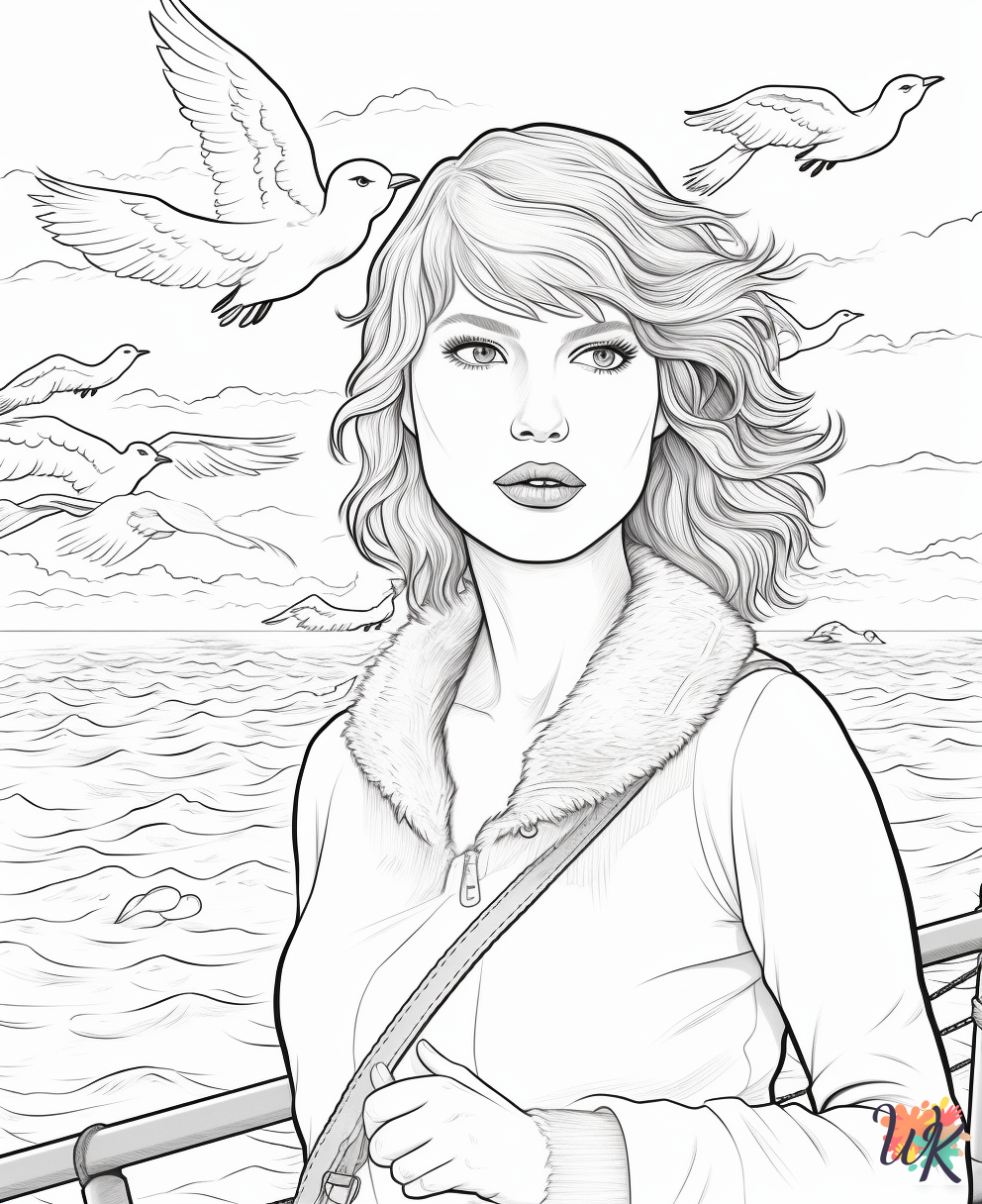 25 Taylor Swift Coloring Pages For Kids - ColoringPagesWK