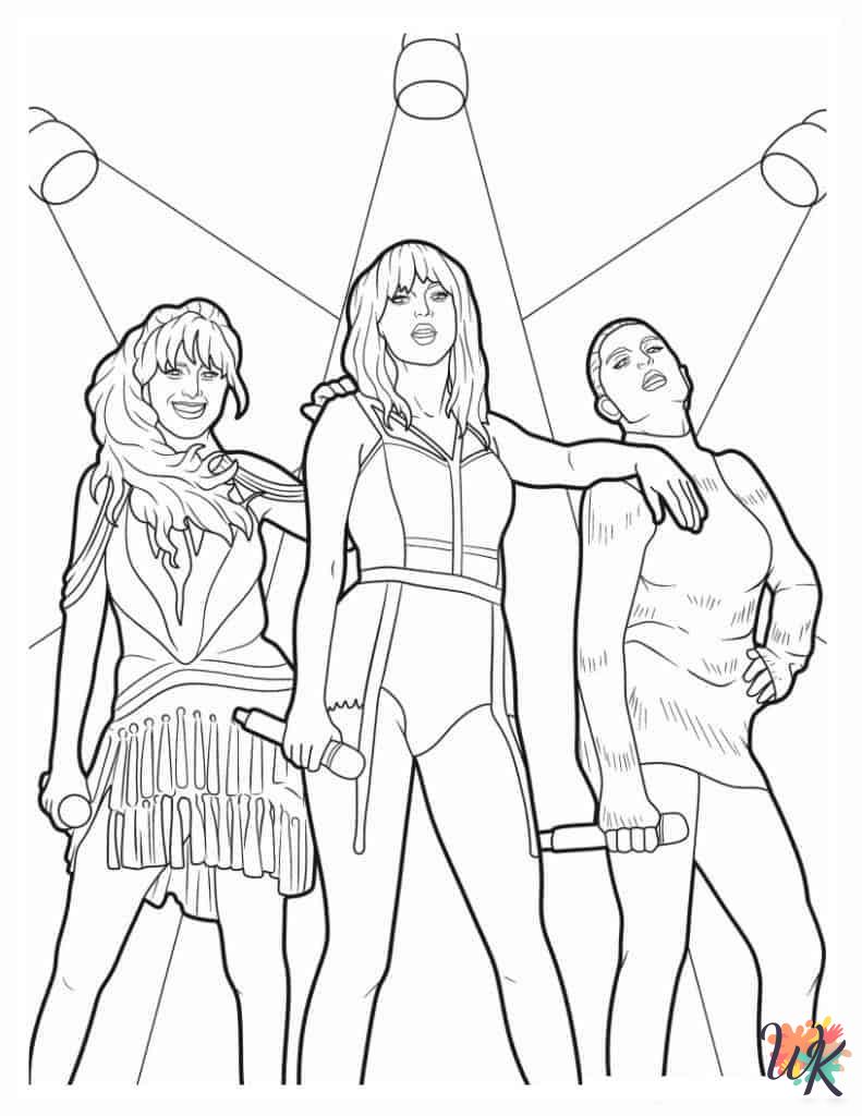 adult Taylor Swift coloring pages