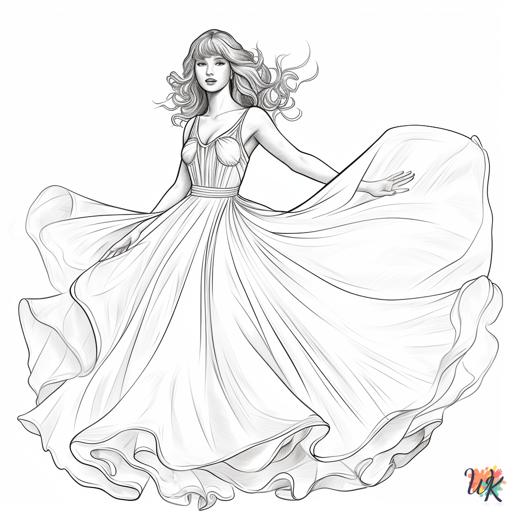 coloring pages Taylor Swift