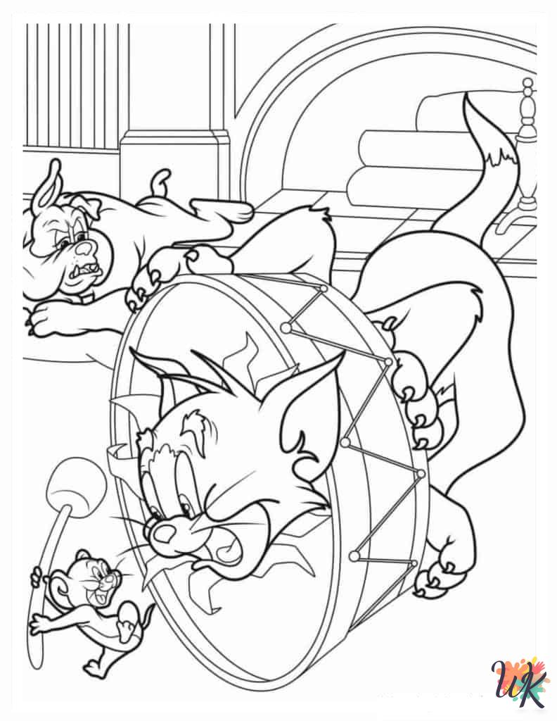 Tom and Jerry coloring pages grinch