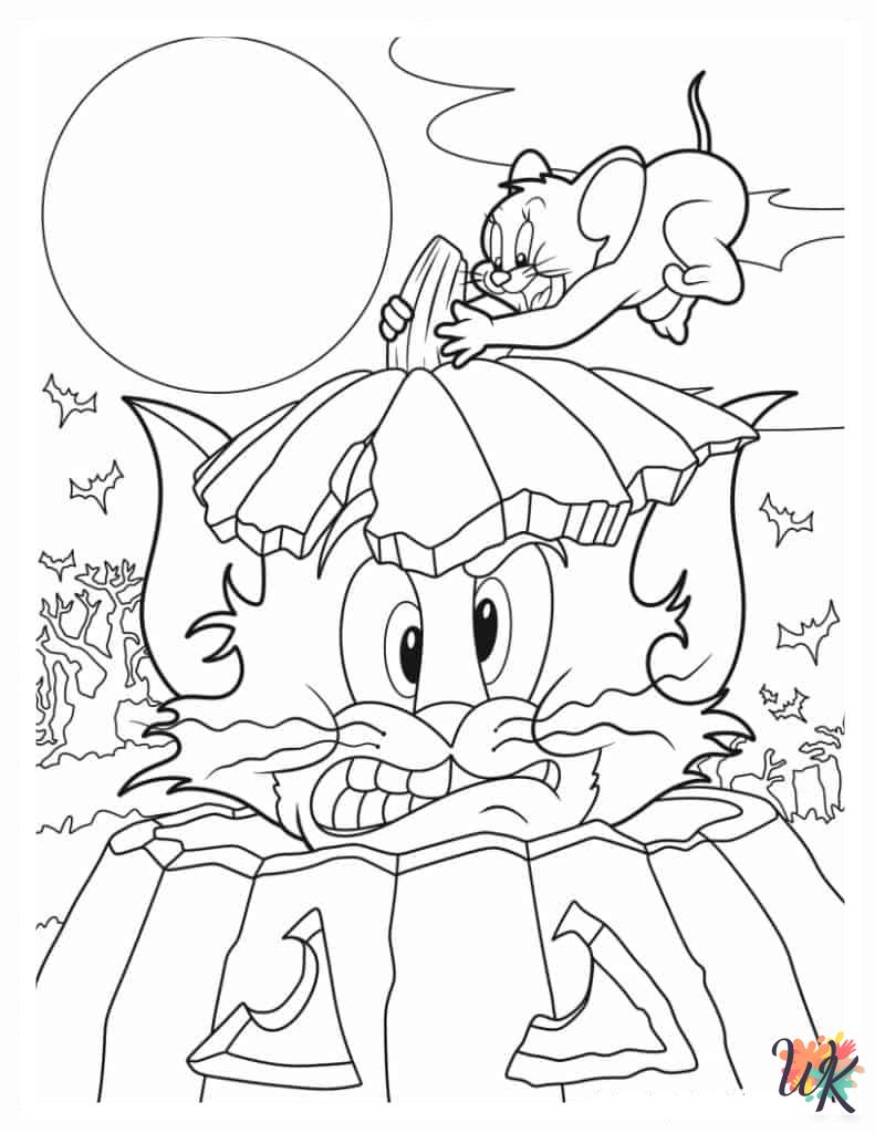 adult coloring pages Tom and Jerry