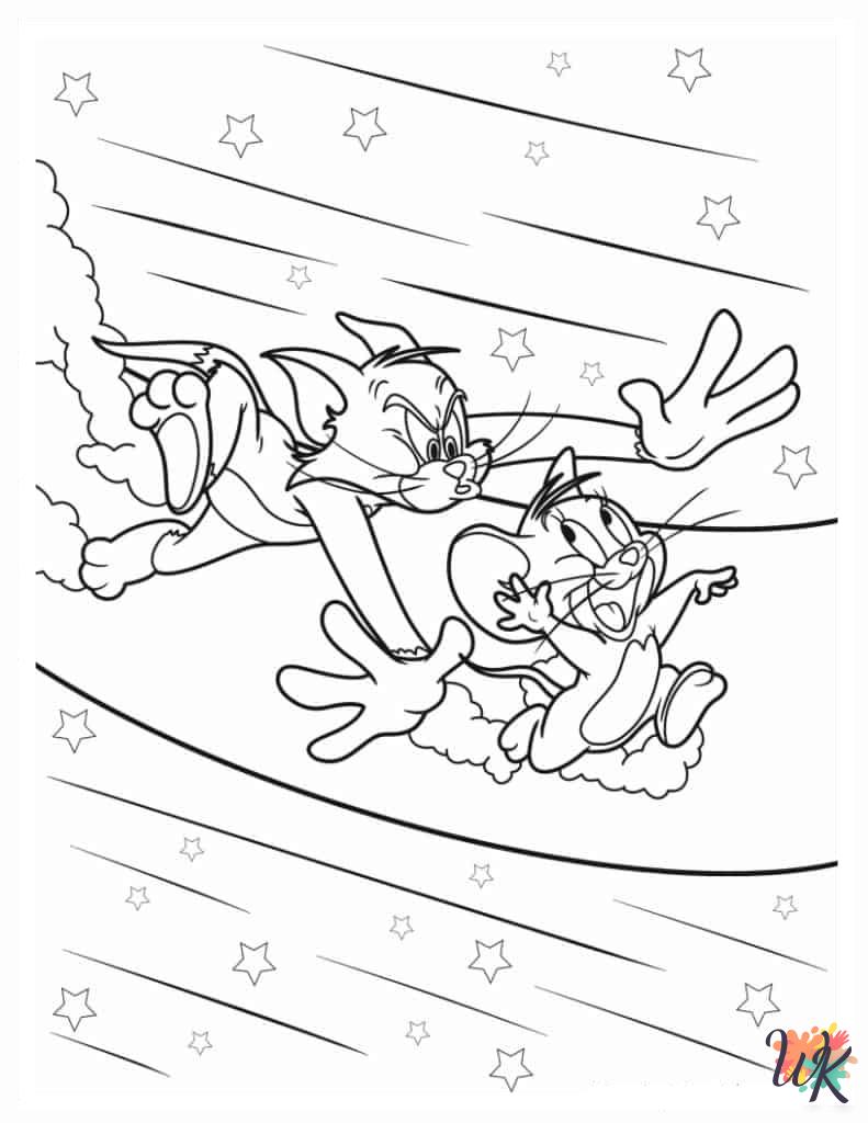 Tom and Jerry ornaments coloring pages