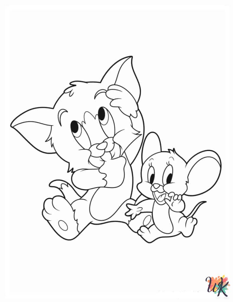 Tom and Jerry ornament coloring pages