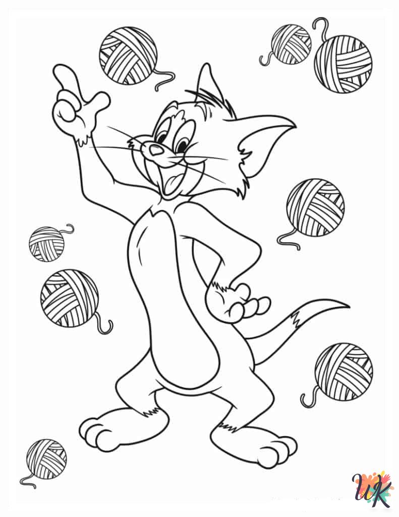 free Tom and Jerry coloring pages printable