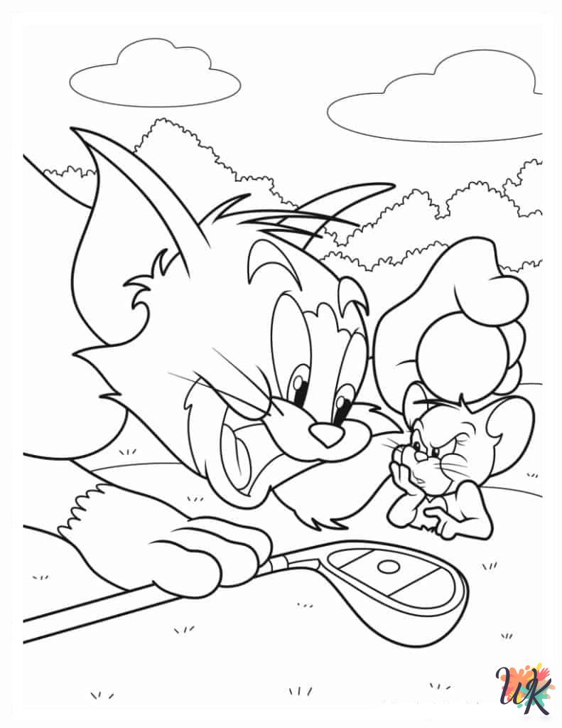Tom and Jerry free coloring pages