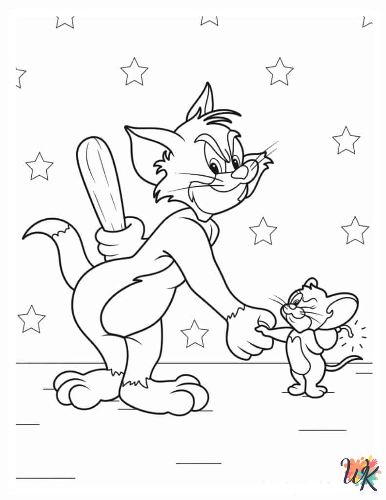 coloring pages printable Tom and Jerry
