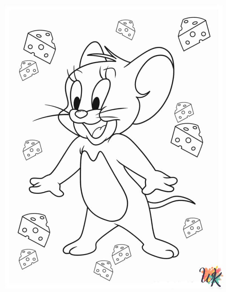 Tom and Jerry cards coloring pages