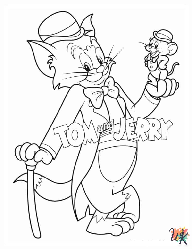 Tom and Jerry coloring pages printable free