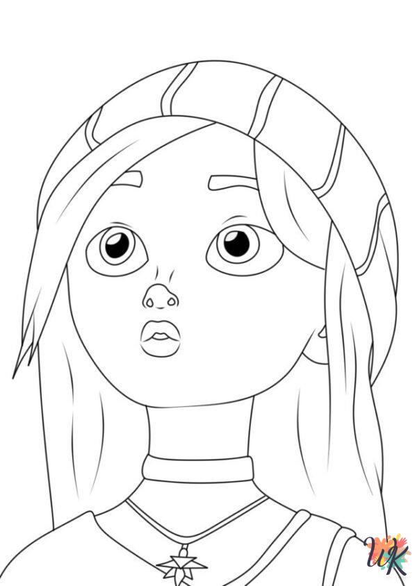 kawaii cute Unicorn Academy coloring pages