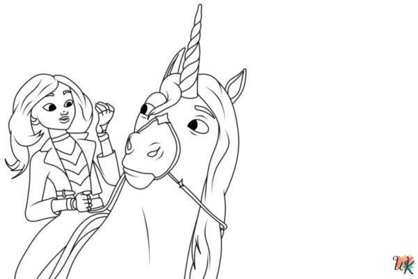 Unicorn Academy printable coloring pages