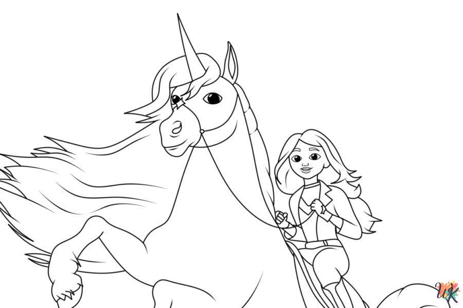Unicorn Academy adult coloring pages