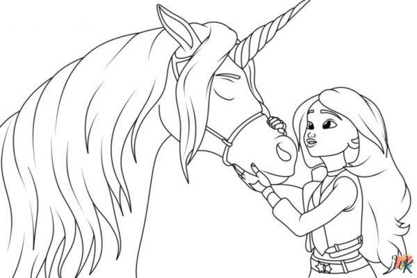 detailed Unicorn Academy coloring pages