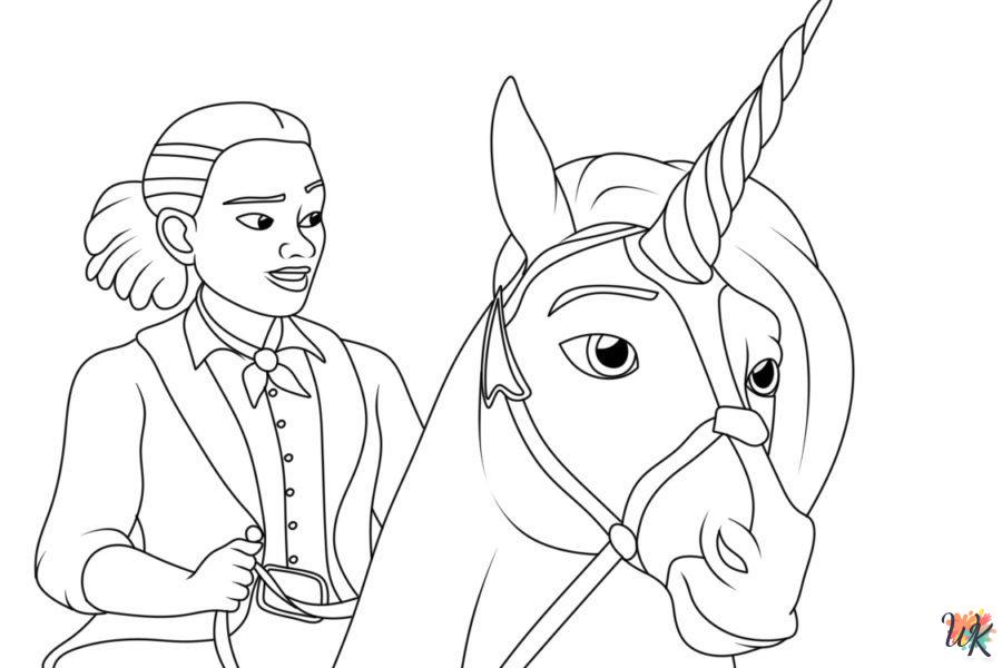 coloring pages for kids Unicorn Academy