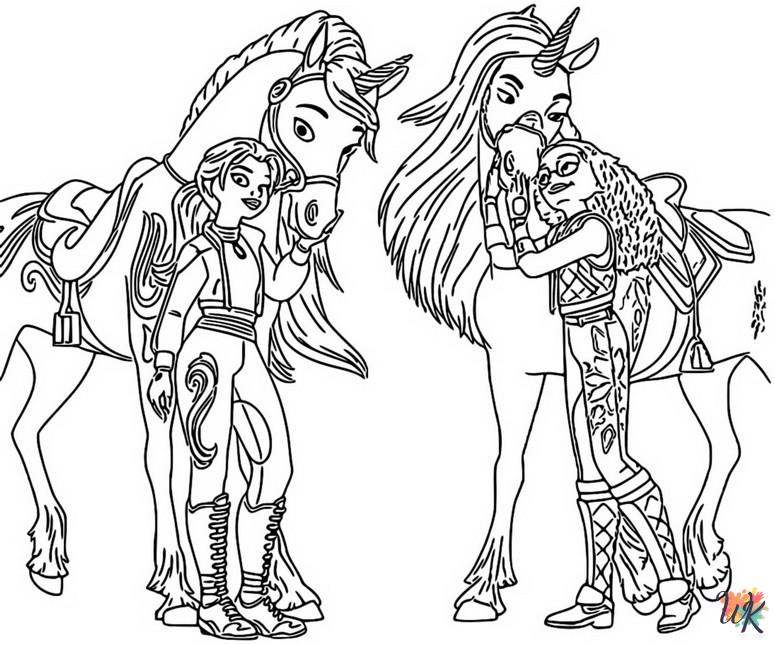 Unicorn Academy coloring pages free printable