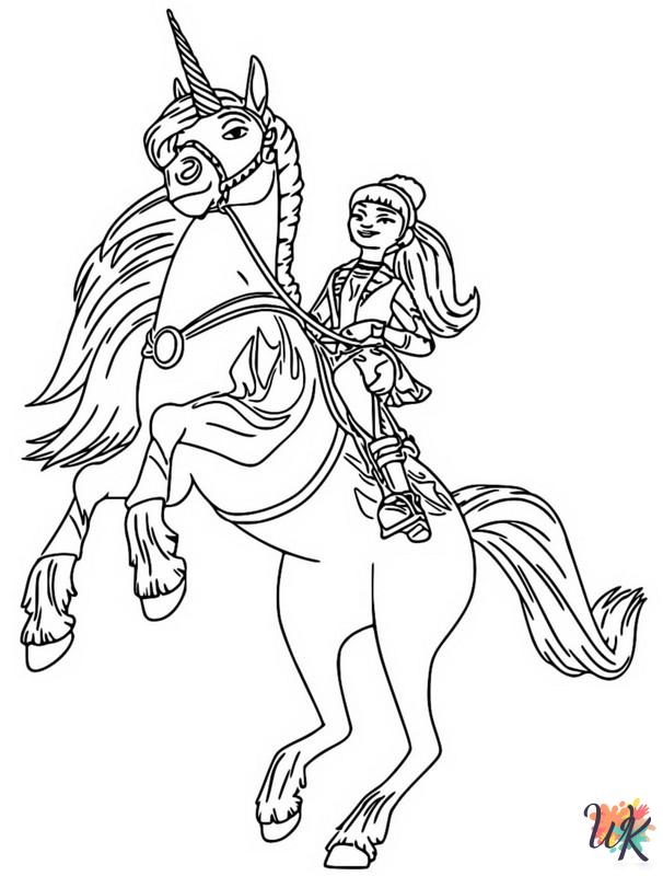 free Unicorn Academy coloring pages