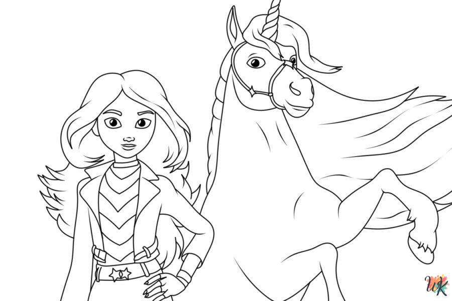 free adult Unicorn Academy coloring pages