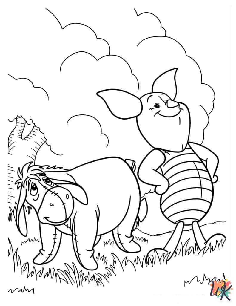 Winnie the Pooh decorations coloring pages