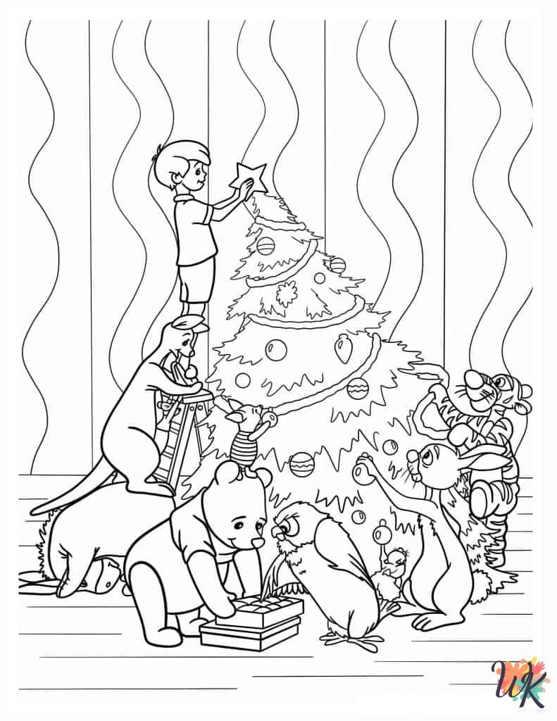 Winnie the Pooh coloring pages for adults easy
