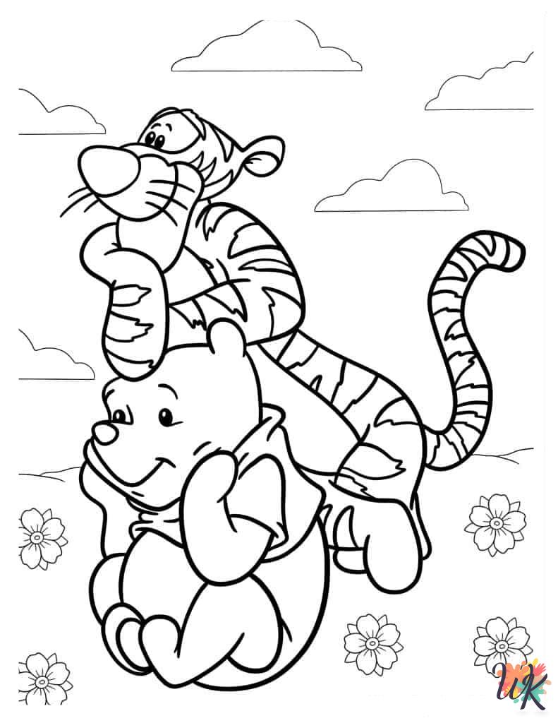 grinch cute Winnie the Pooh coloring pages