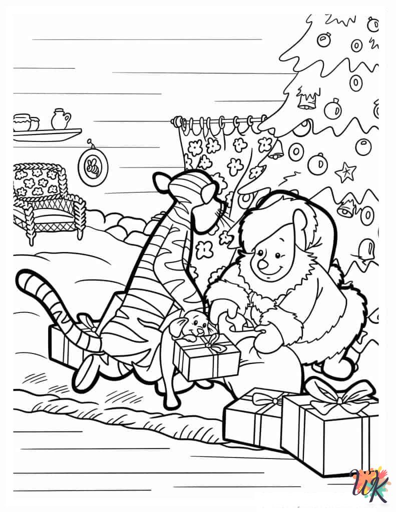free Winnie the Pooh tree coloring pages