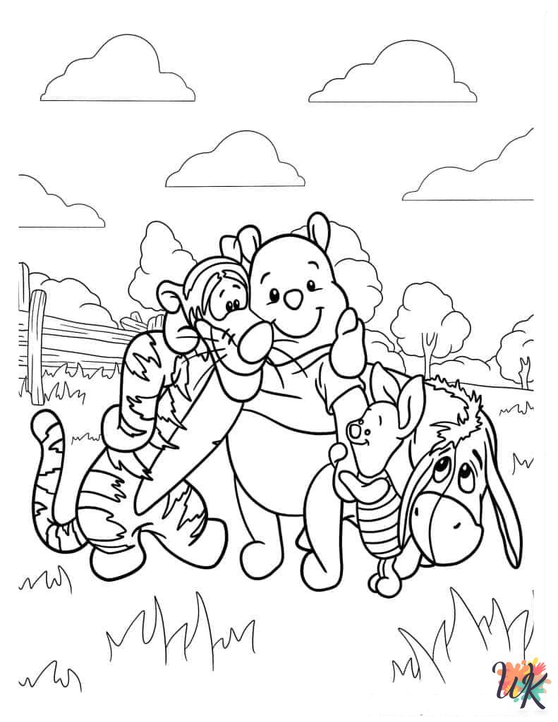 hard Winnie the Pooh coloring pages