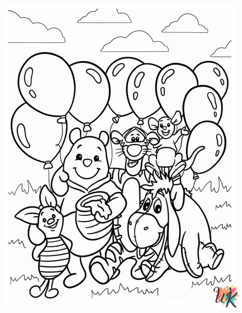 coloring pages printable Winnie the Pooh