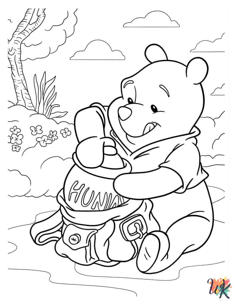 Winnie the Pooh coloring pages for adults