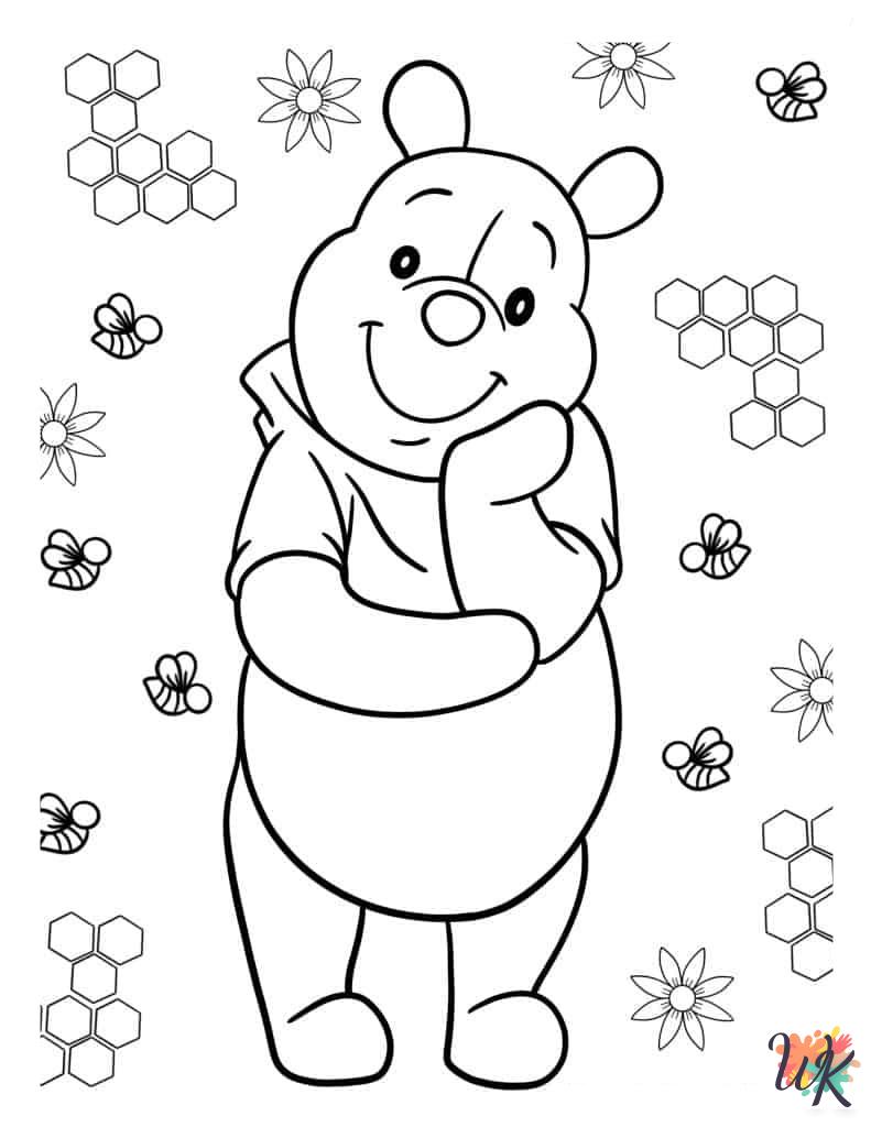 Winnie the Pooh coloring pages for preschoolers